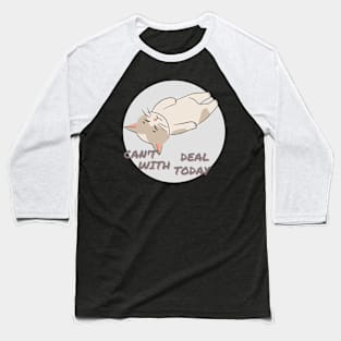 Depressed Kitty Cat Baseball T-Shirt